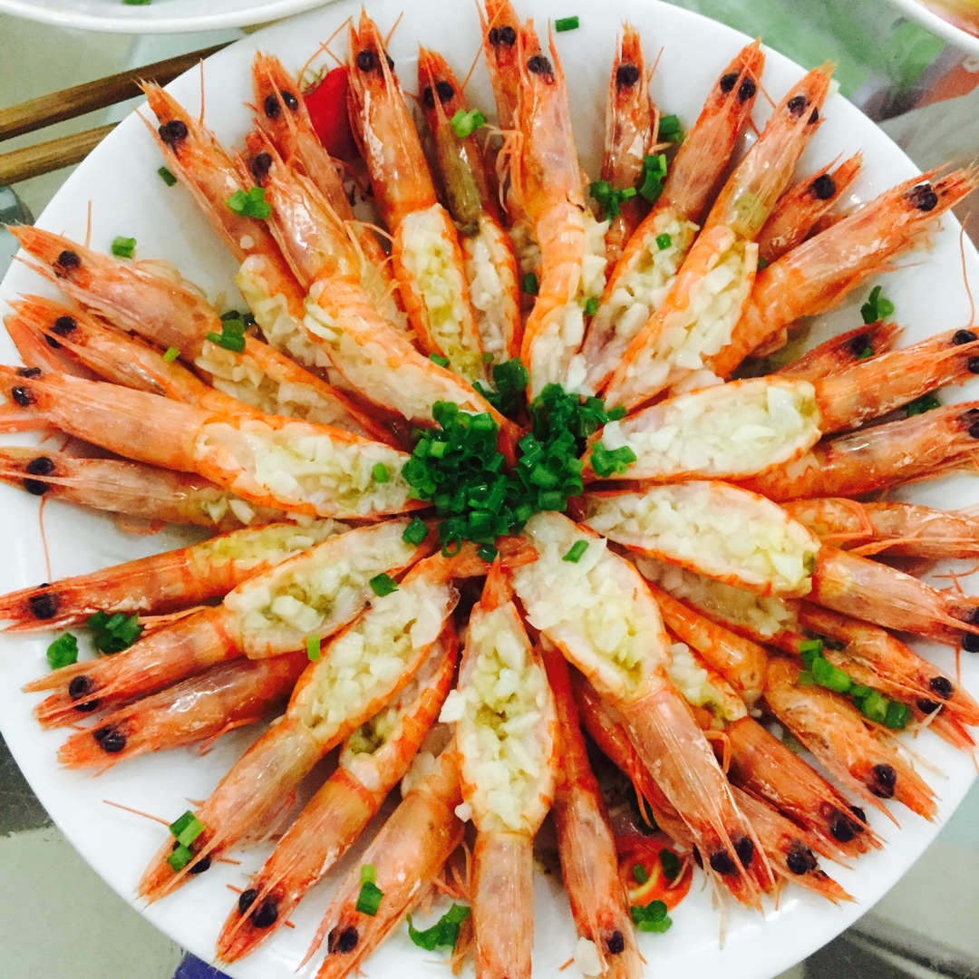 蒜蓉蒸虾