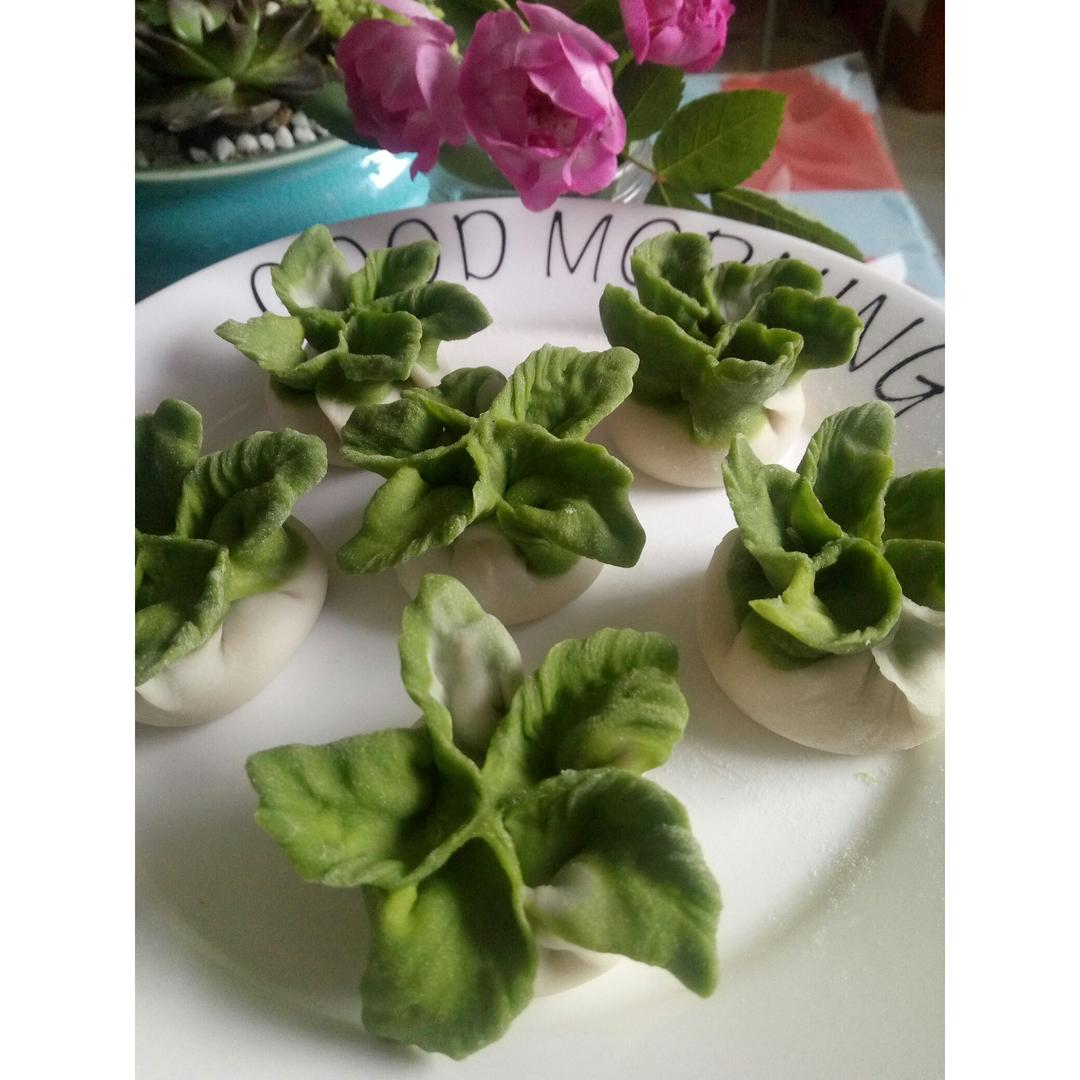 翡翠白玉白菜饺子详细版（附翡翠白玉白菜饺子包法，翡翠白玉饺子皮两种制法，面包机和面，翡翠白玉烧卖，各种馅料搭配）