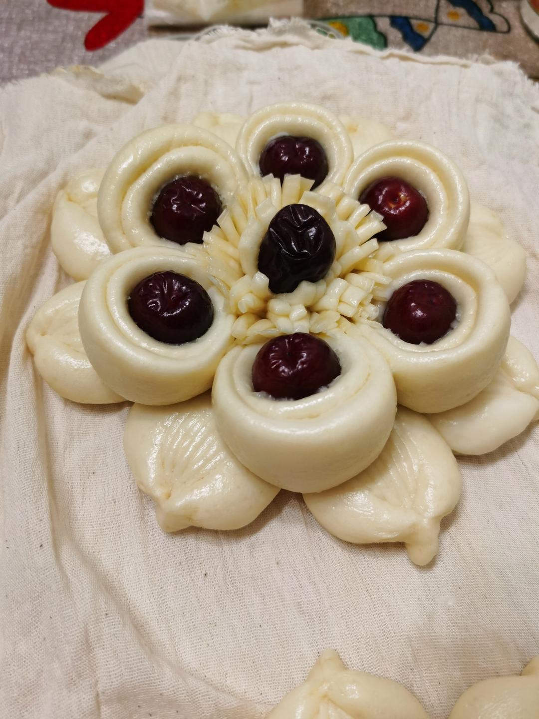 花样面食，红枣馒头【枣花馍】