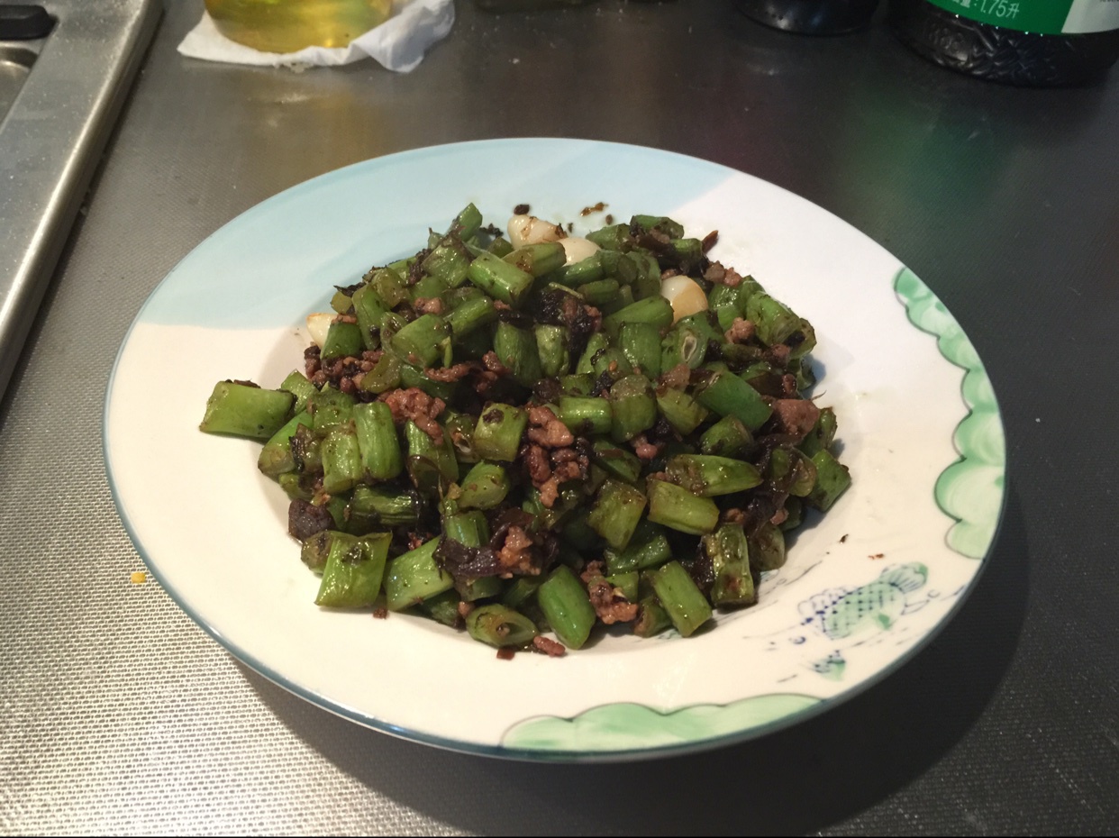刀豆炒肉末