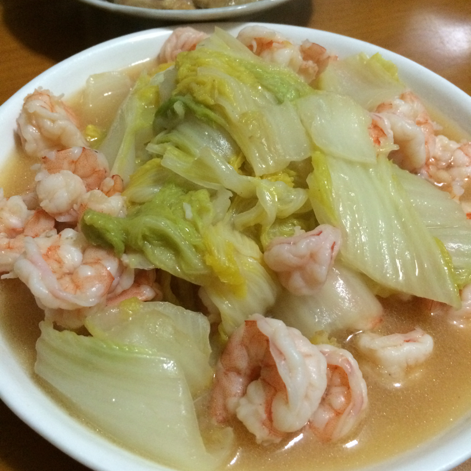 娃娃菜炒香菇