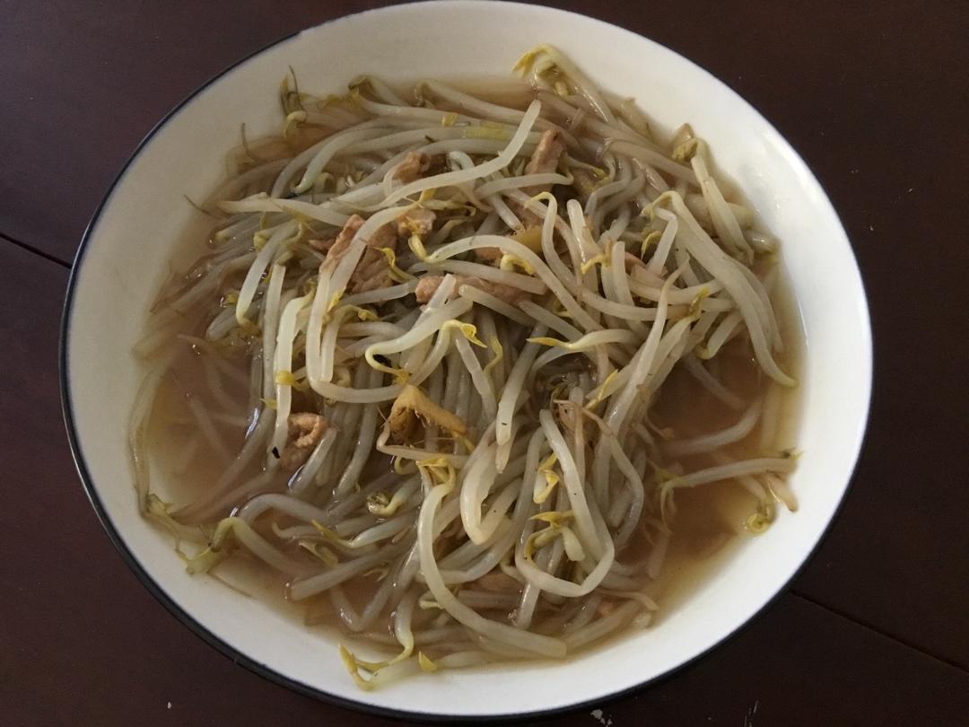 黄豆芽炒肉