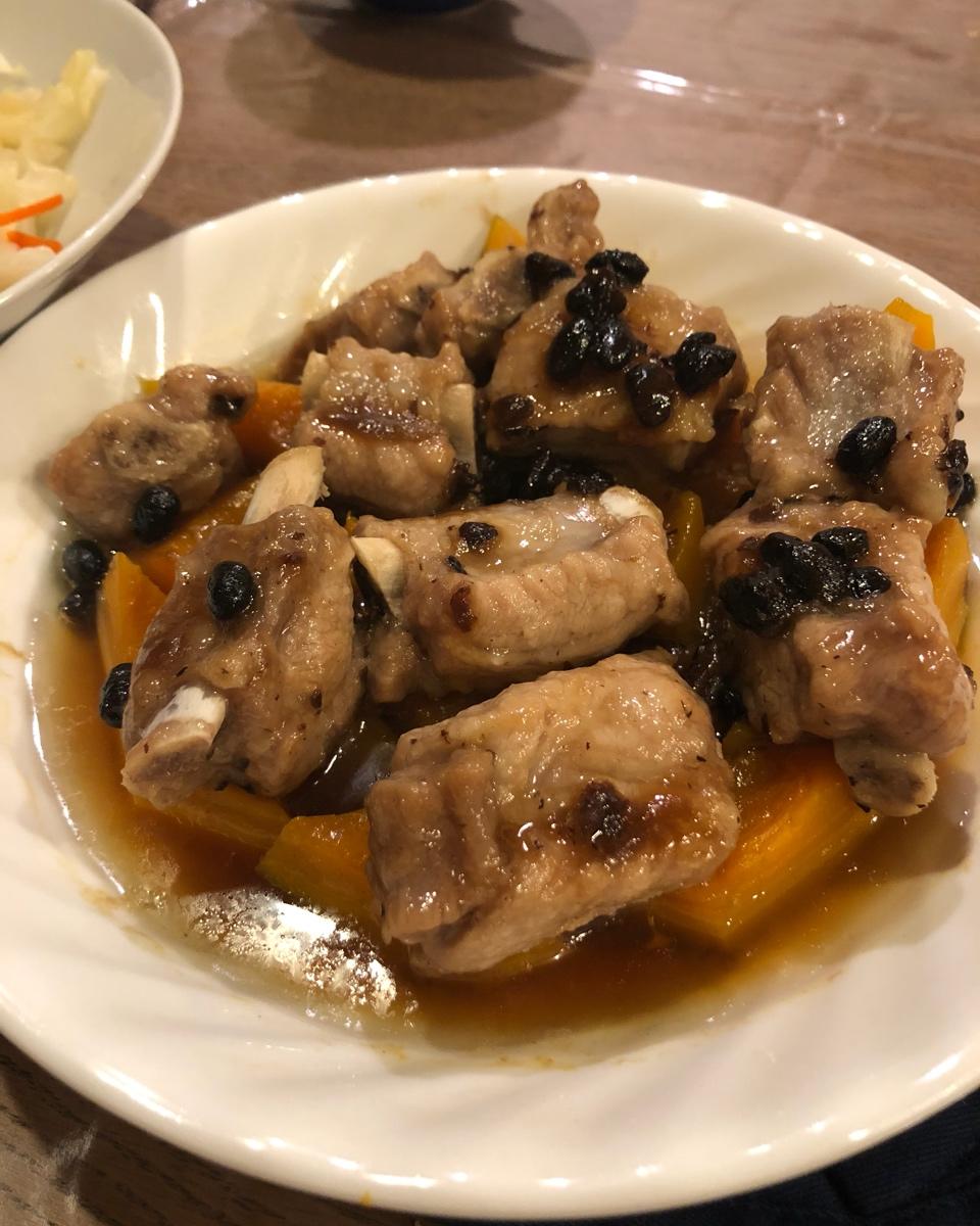 南瓜蒸排骨