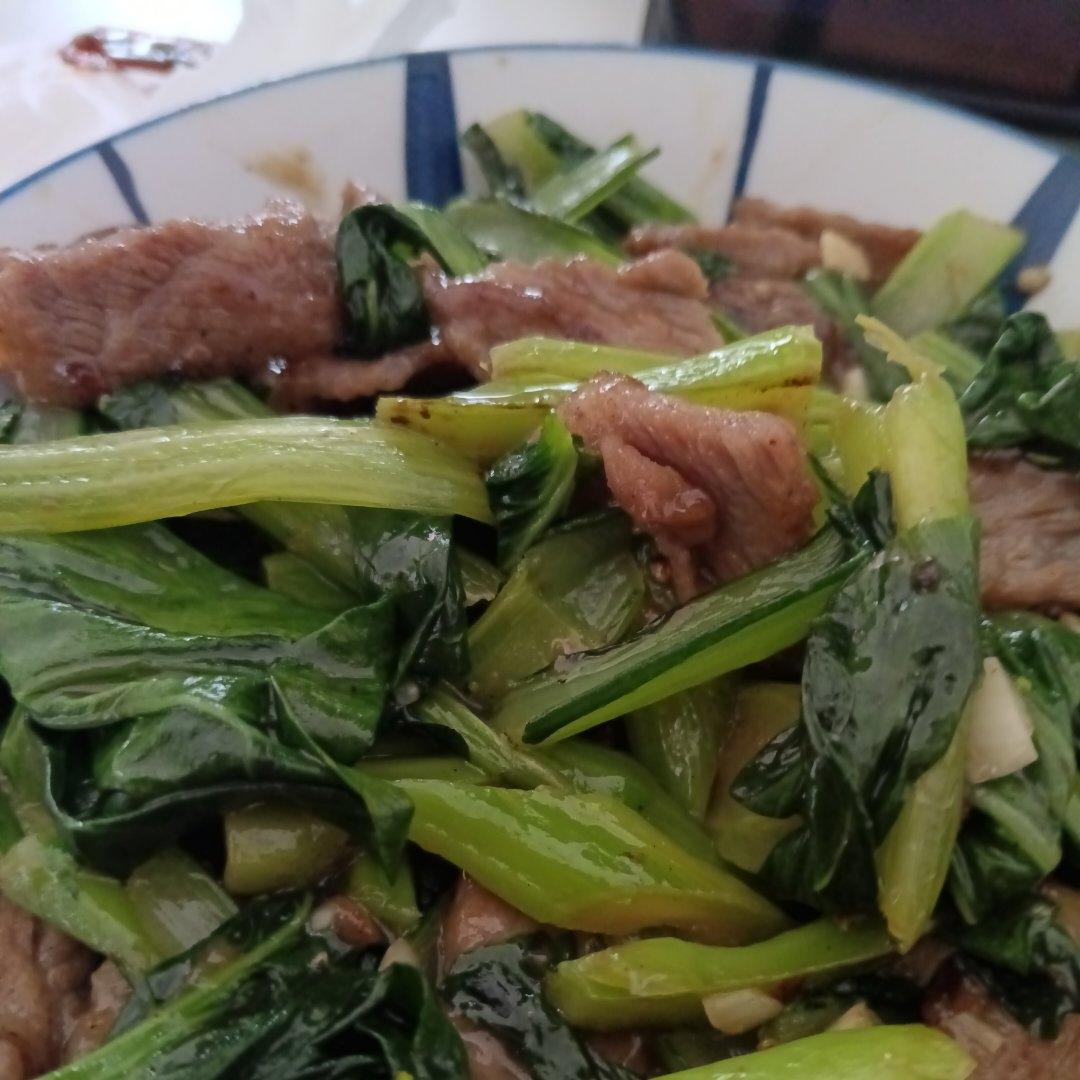 菜心炒牛肉