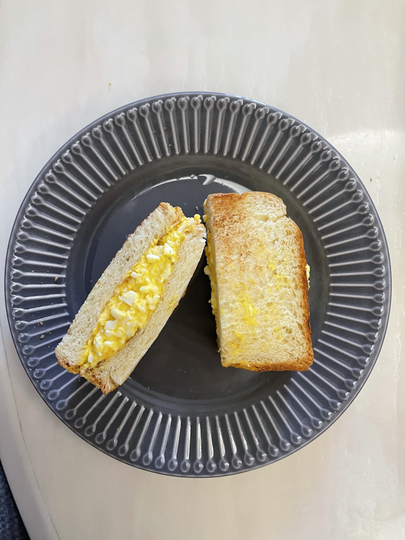 ［记录］鸡蛋三明治 蛋黄酱三明治🥪早餐必备 超美味