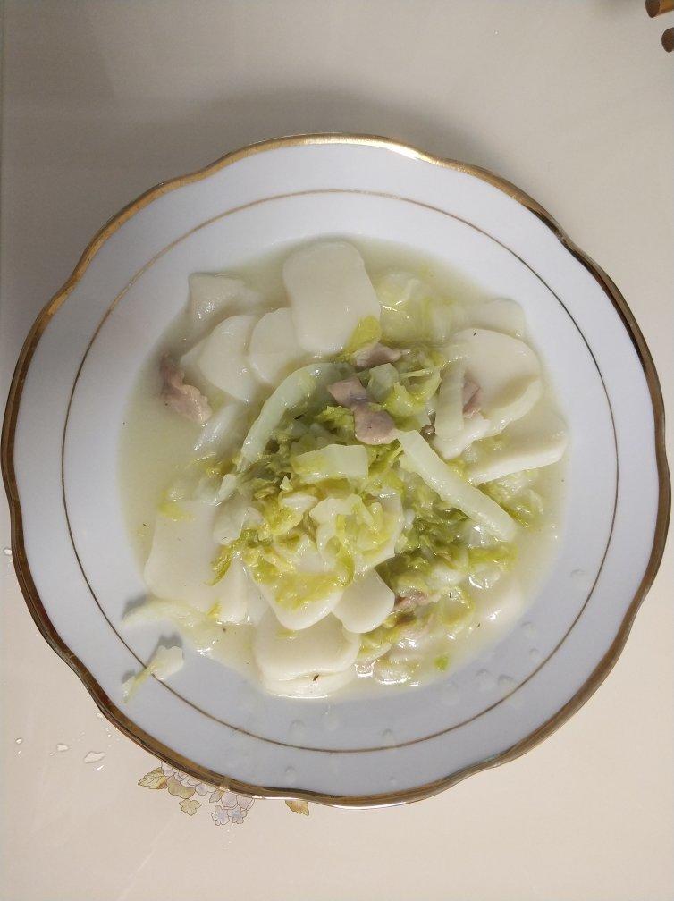 白菜肉丝炒年糕