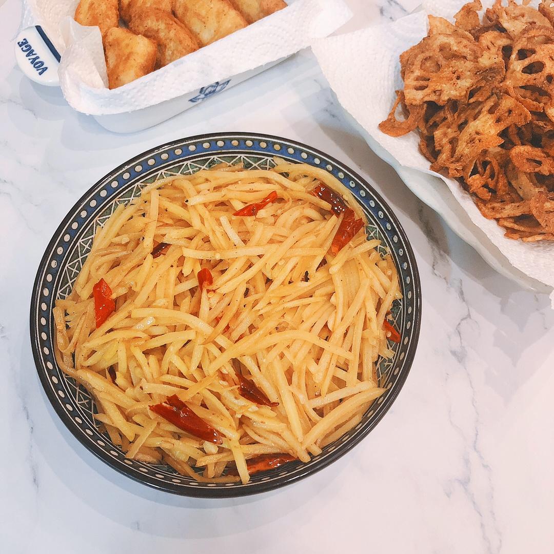 🌶️5分钟搞定“酸辣土豆丝”超级好吃开胃