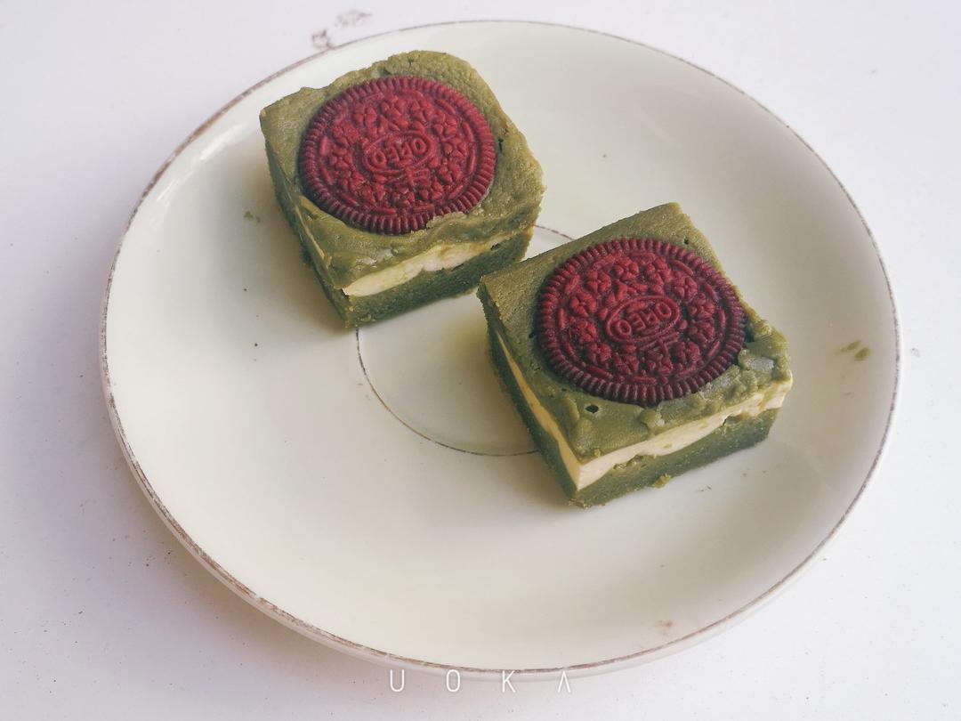 抹茶奶酪布朗尼-柔润口感