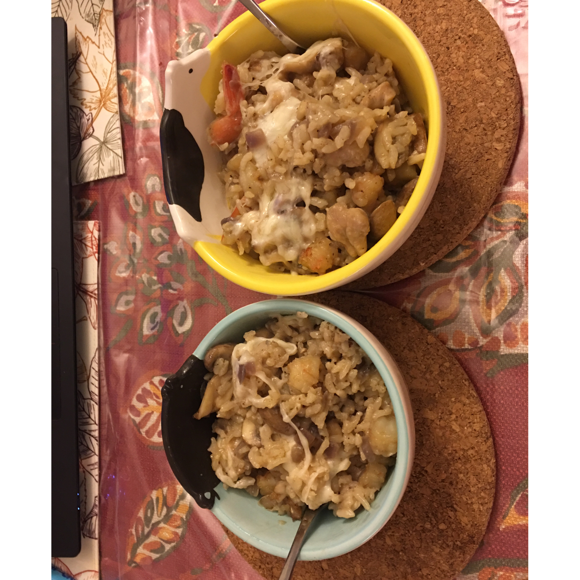 奶油蘑菇鸡肉焗饭
