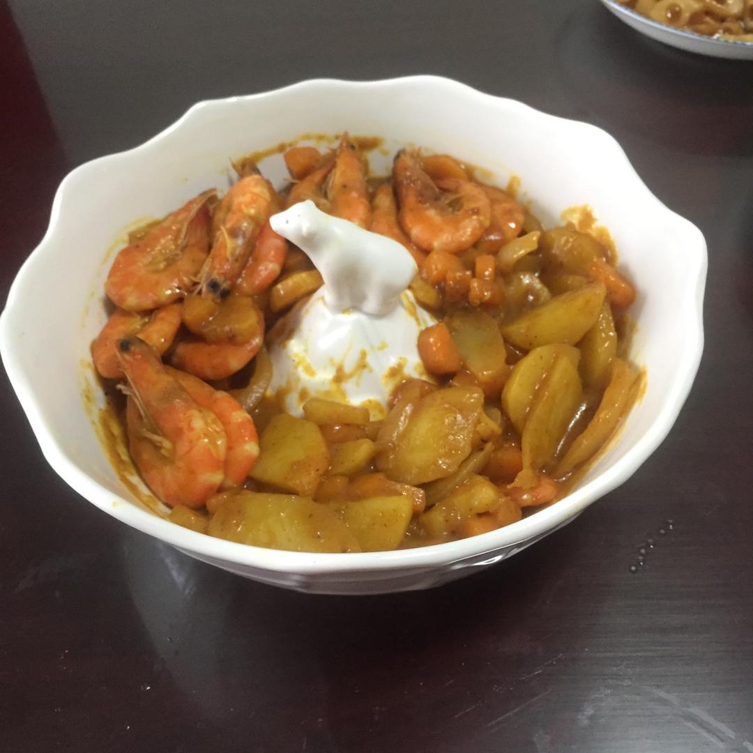 黄金咖喱虾