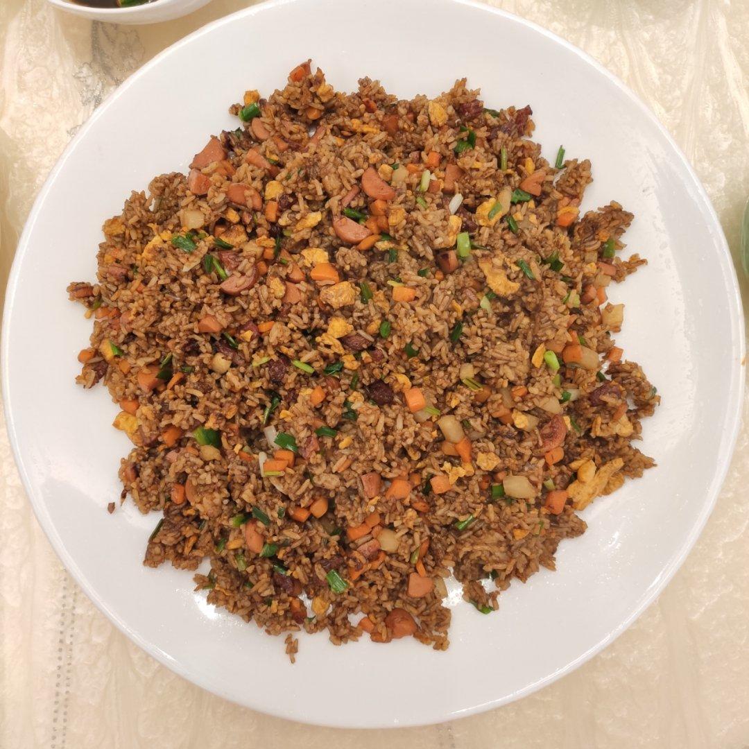 酱油蛋炒饭