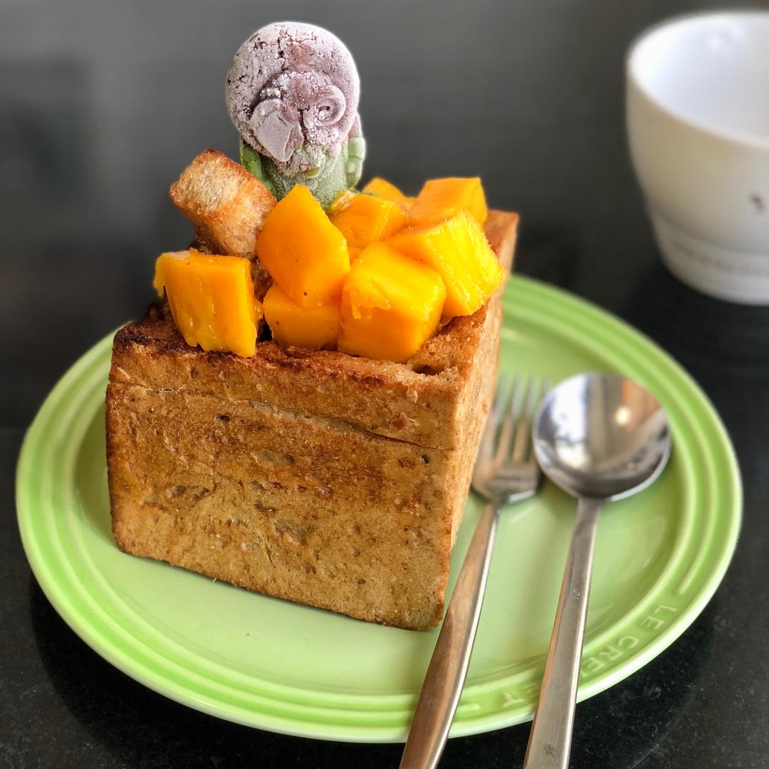 蜂蜜冰激凌厚多士（面包诱惑）