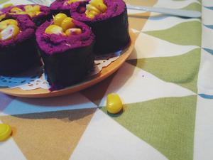 紫薯伪寿司卷的做法 步骤2