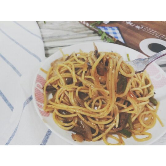 快手美味──素炒黑椒意面