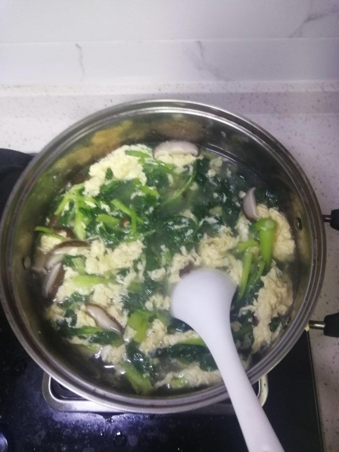 鸡毛菜蛋汤