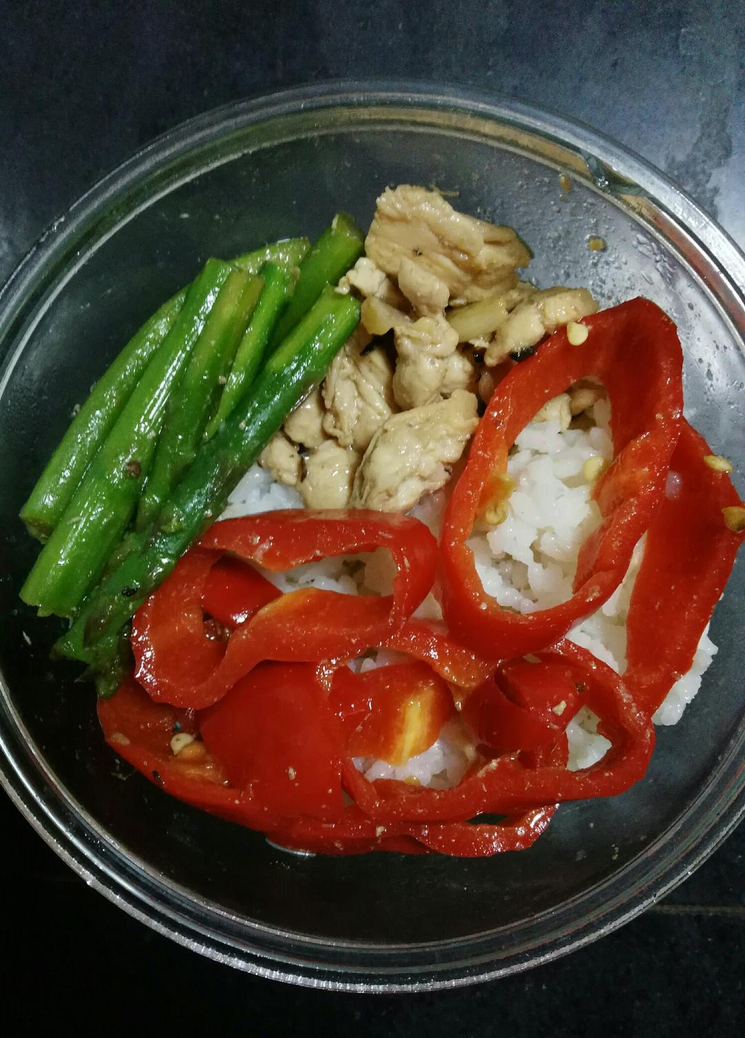 芦笋鸡胸肉～上班带饭快手菜