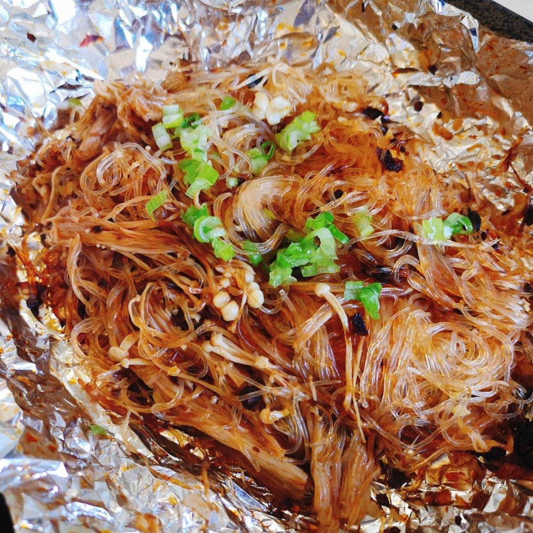 锡纸烤金针菇