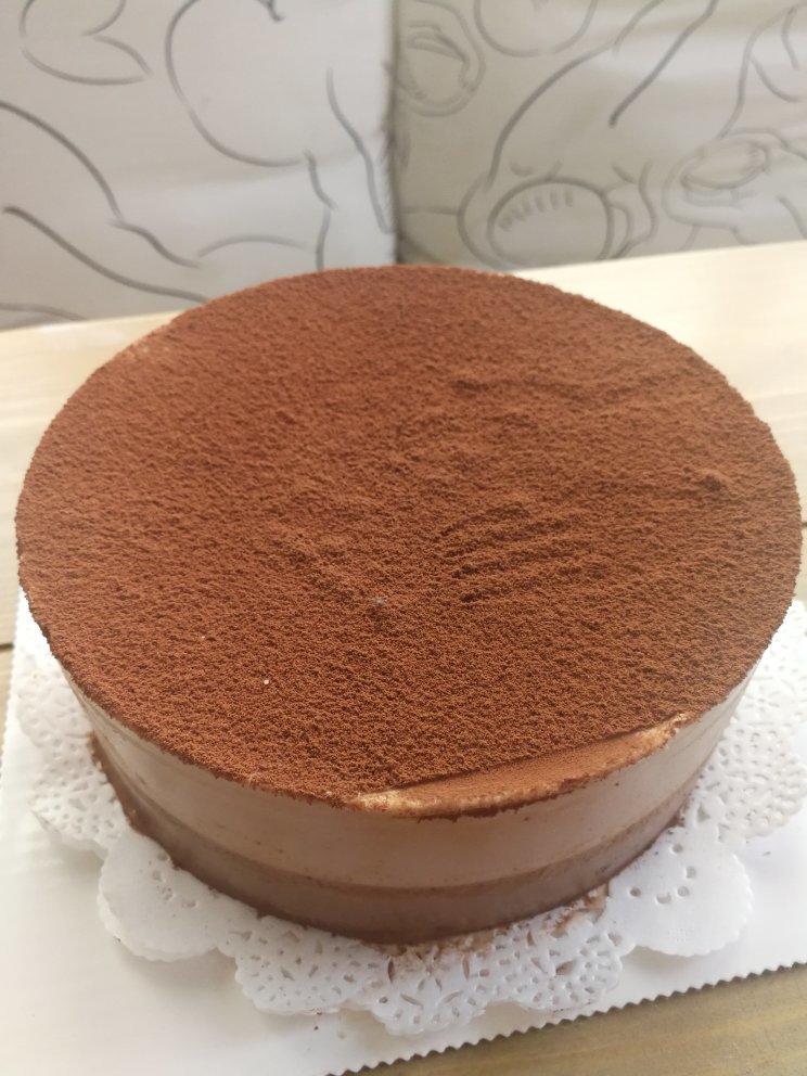 平淡是真71做的浓郁巧克力慕斯蛋糕6寸