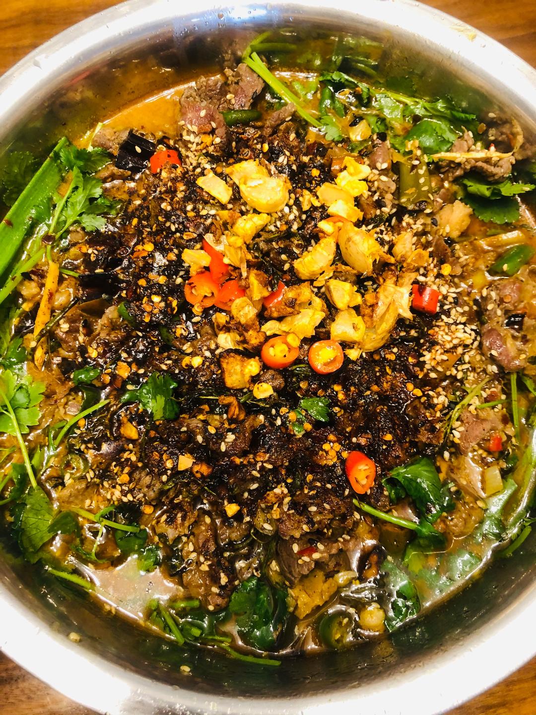 酸菜牛肉的做法