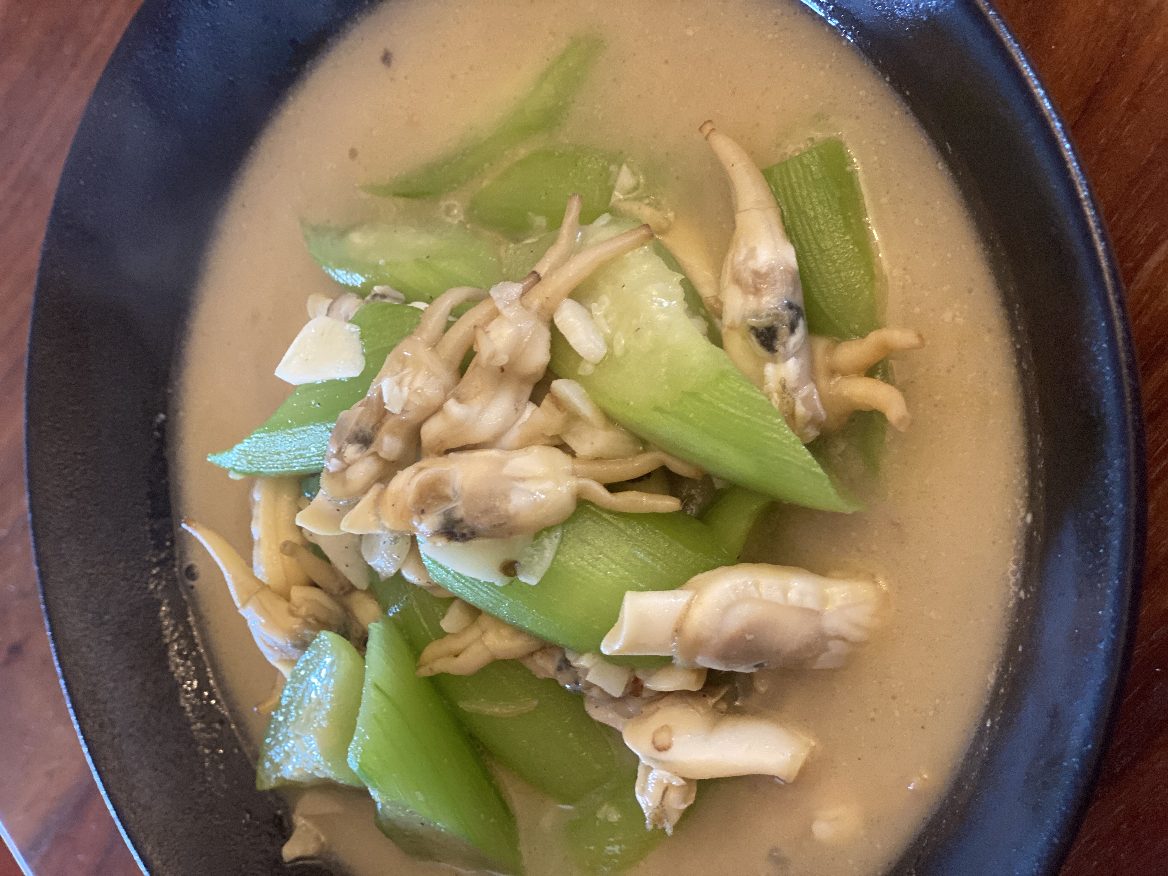 鲜美下饭的汤菜-丝瓜蛏子的做法 步骤9