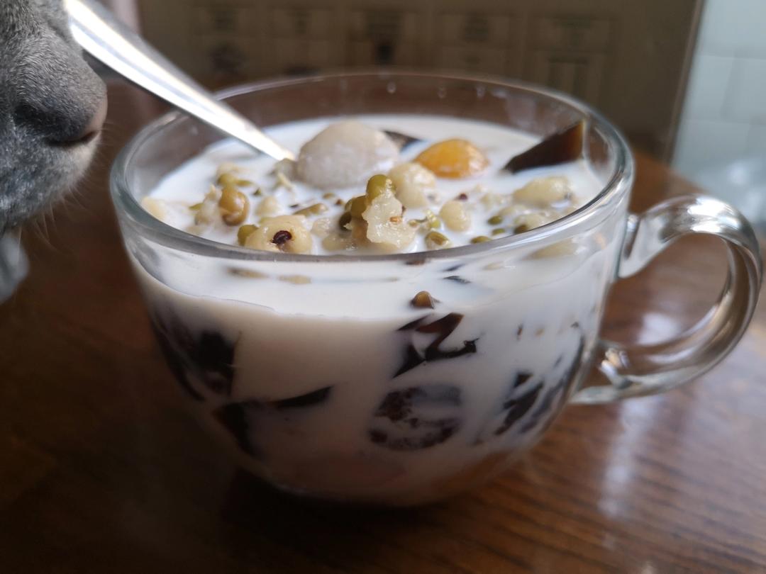 茉莉龙珠茶冻撞奶