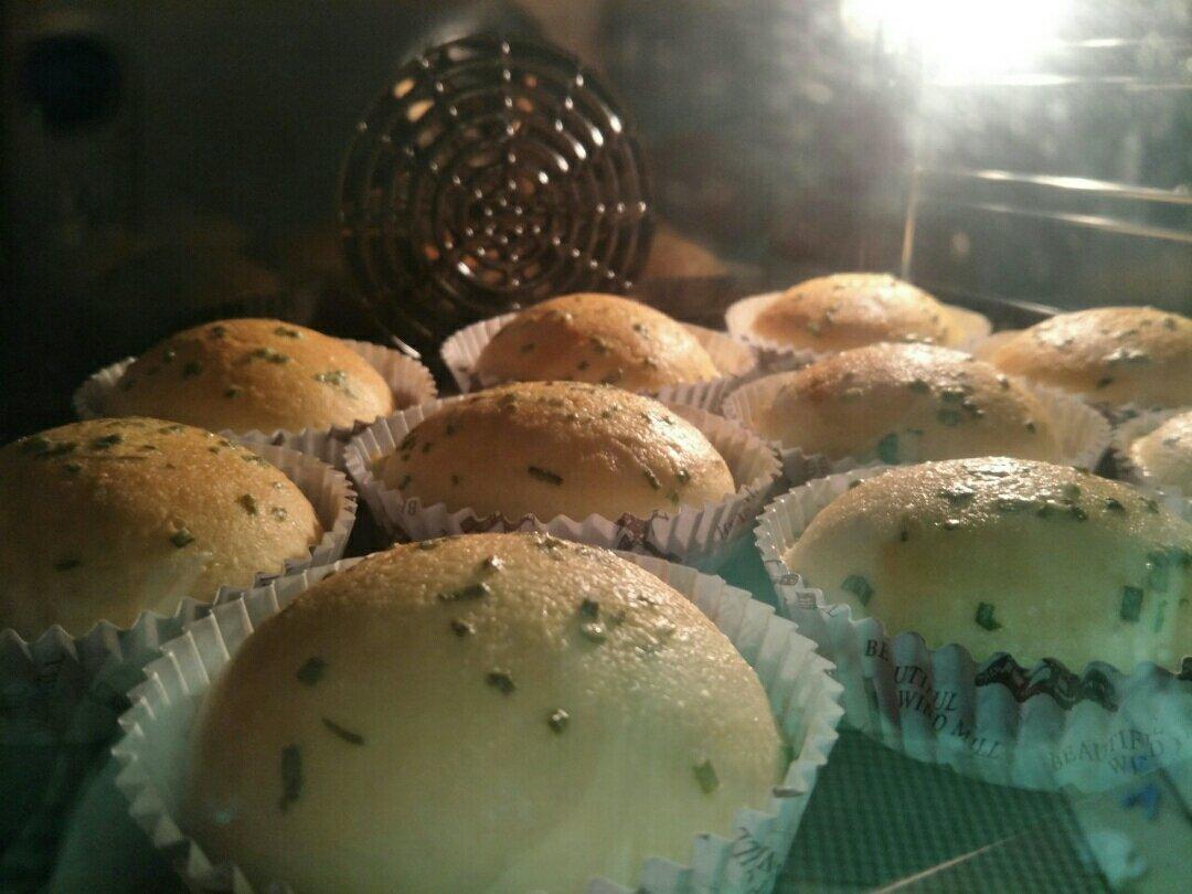 葱香肉松墨西哥面包（波兰种+烫种）