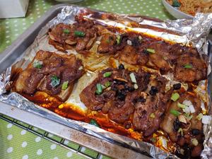 韩式烤肉—光盘的老干妈酱烤五花肉的做法 步骤6