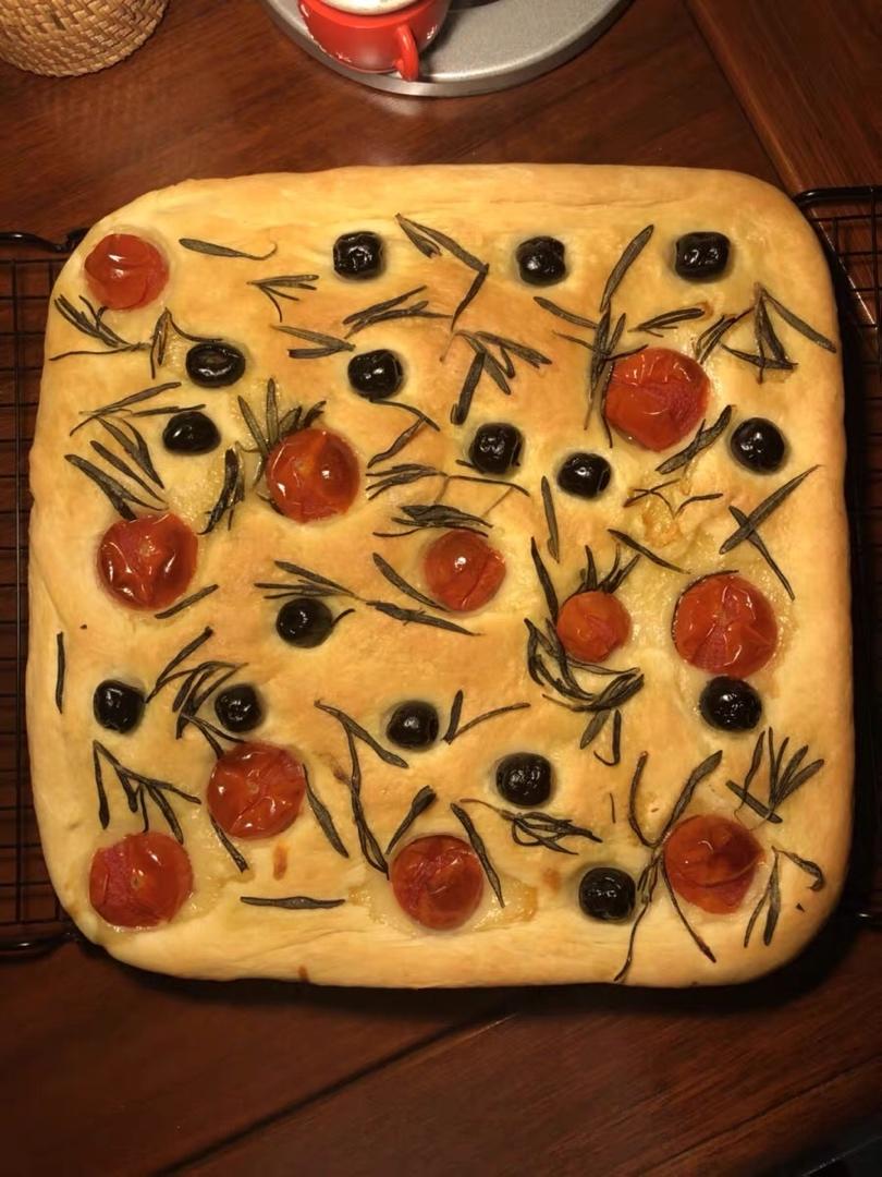 意大利🇮🇹佛卡夏面包超简单的早餐