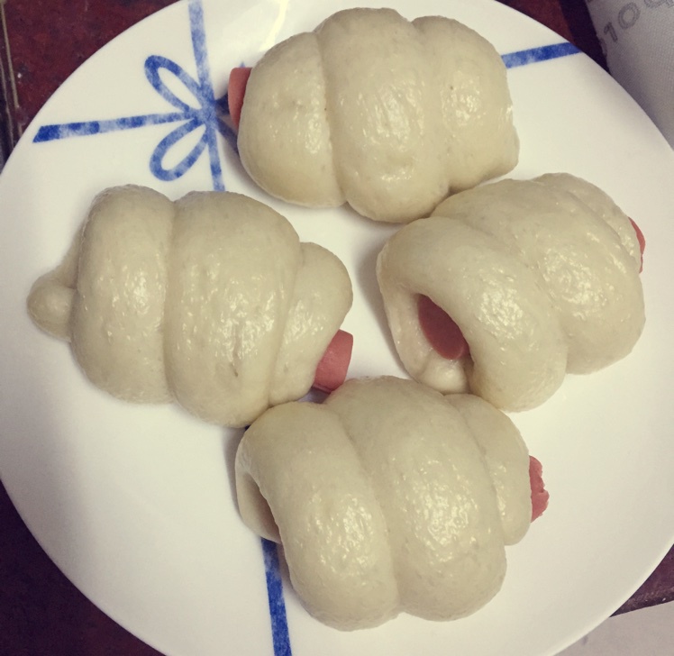 快手火腿卷～一次发酵