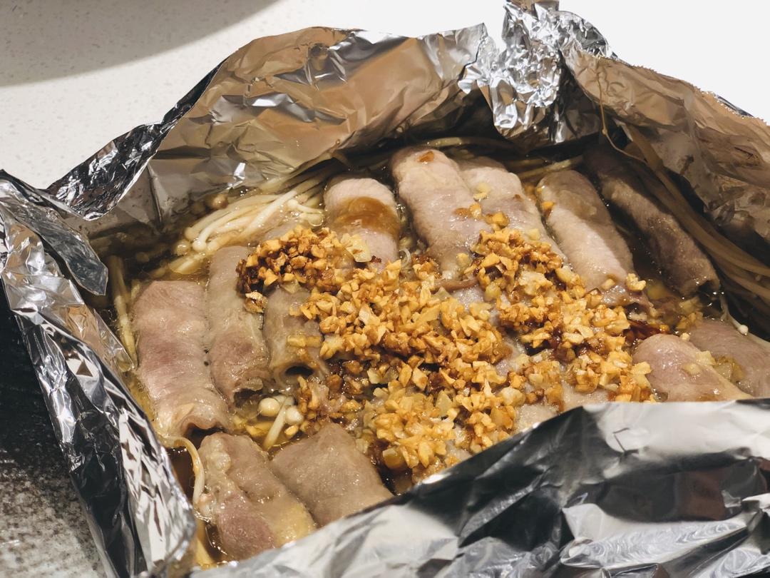 精】锡纸金针菇肥牛