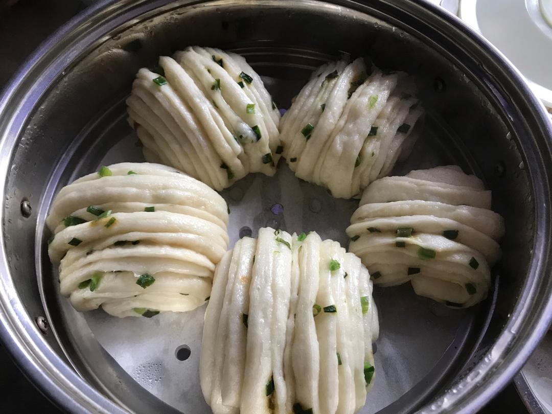 椒盐葱香花卷