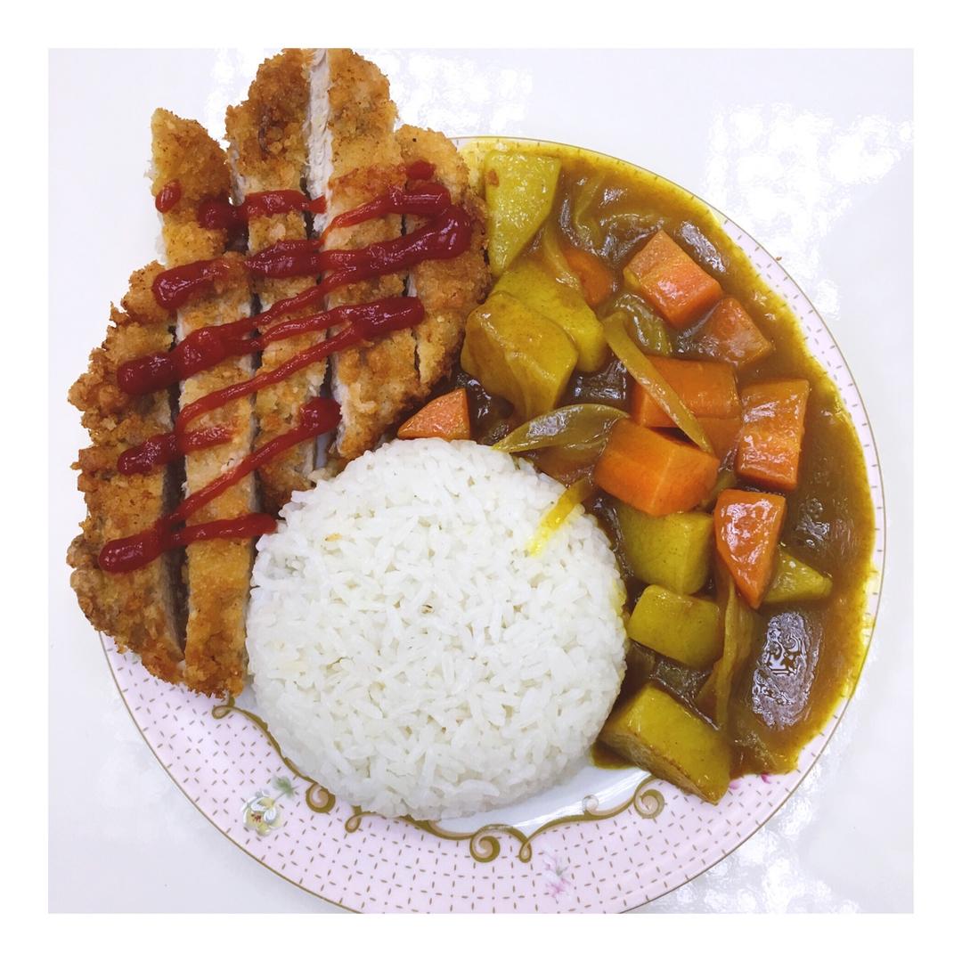 咖喱猪扒饭
