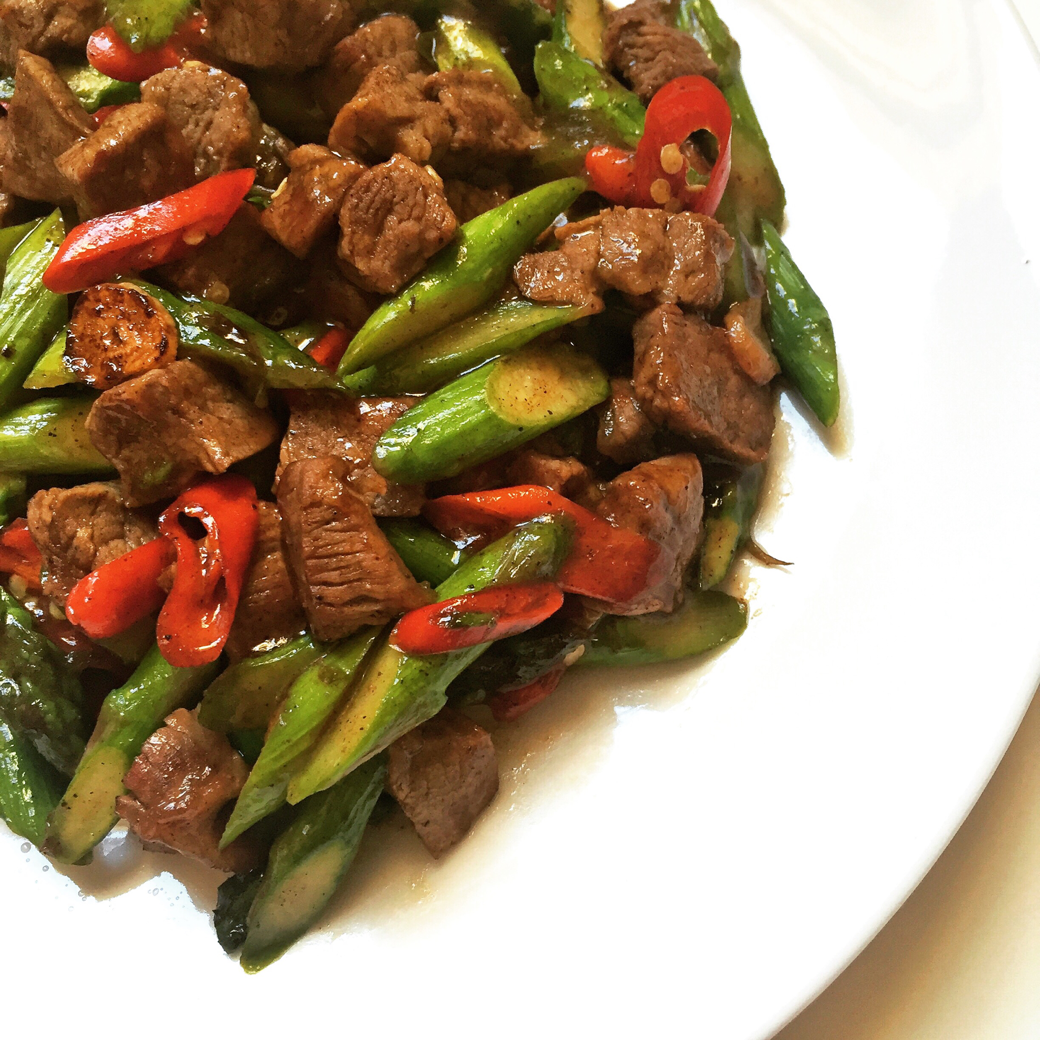 【曼食慢语】蚝油芦笋牛肉粒