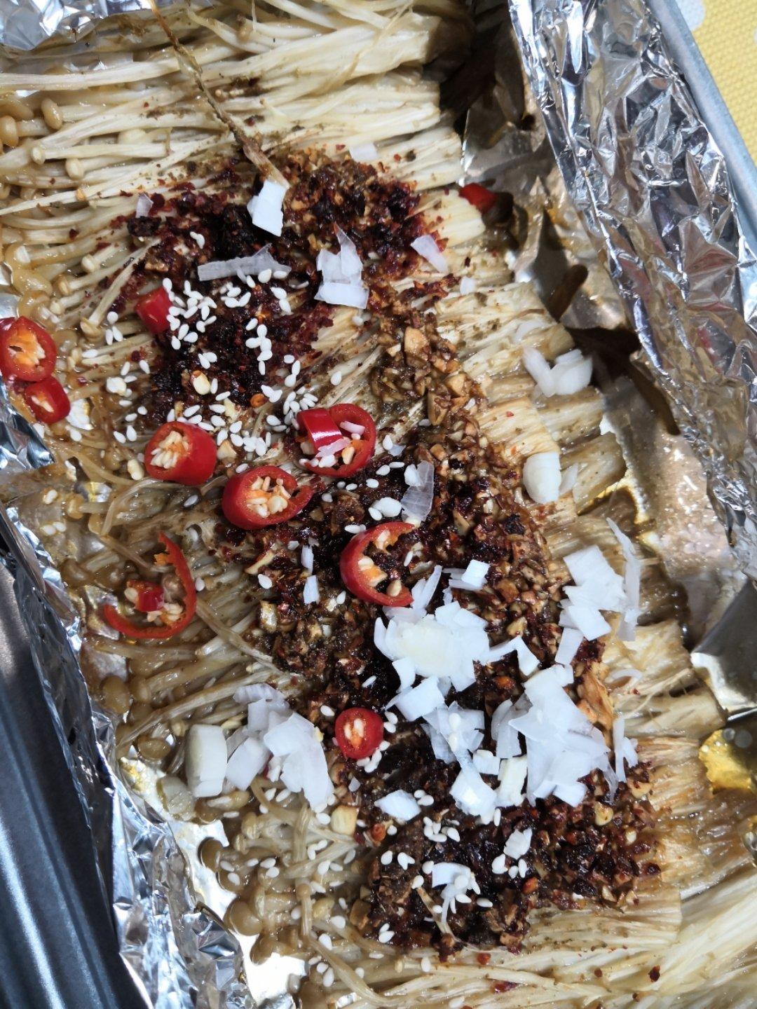 蒜蓉孜然烤金针菇