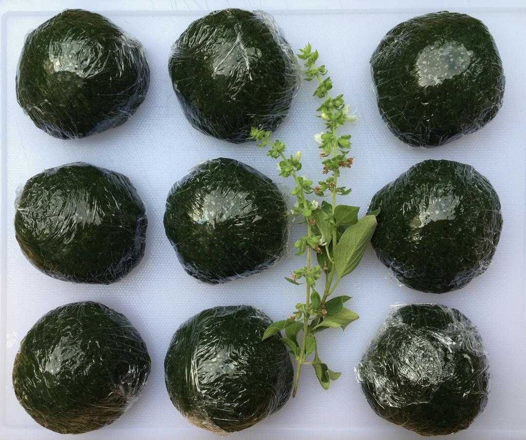 咸蛋黄肉松青团（艾糍）