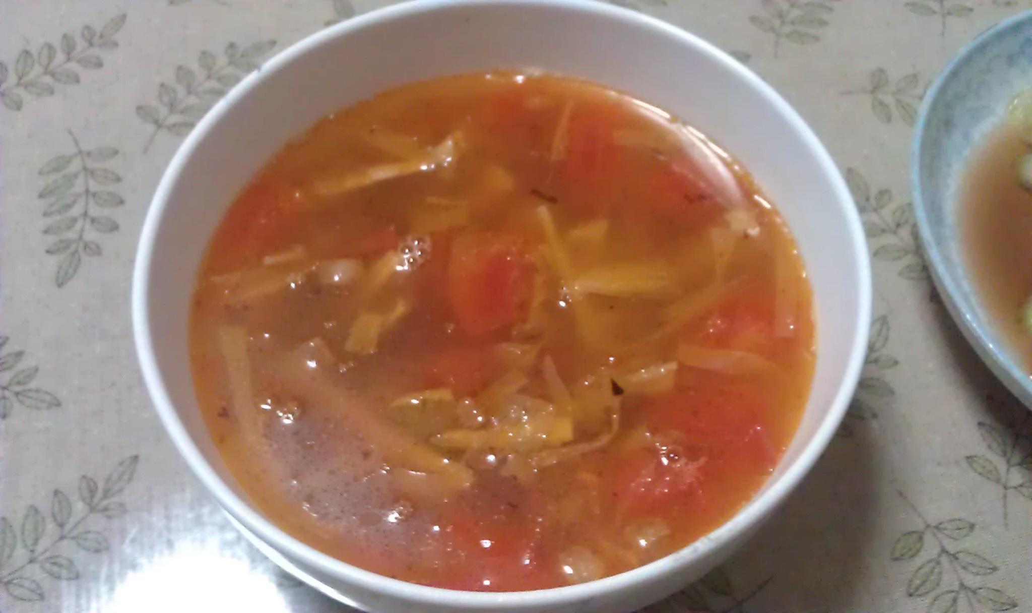 笋干番茄汤