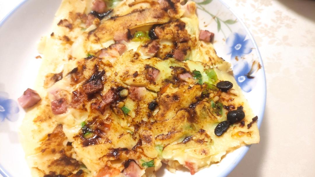 火腿鸡蛋饼（低筋面粉）