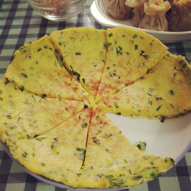 韭菜鸡蛋煎饼