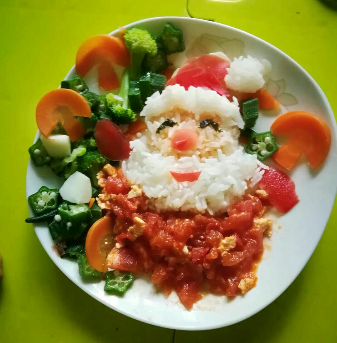 圣诞老人创意儿童餐的做法
