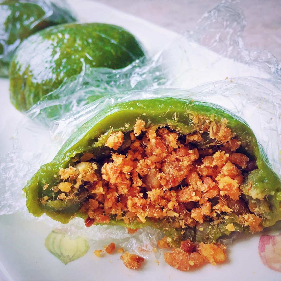 杏花楼青团（蛋黄肉松馅）