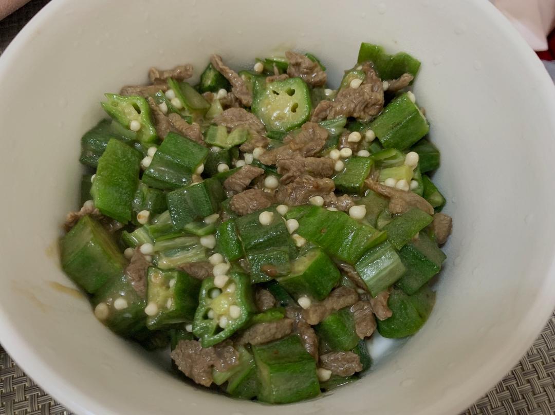 秋葵炒牛肉