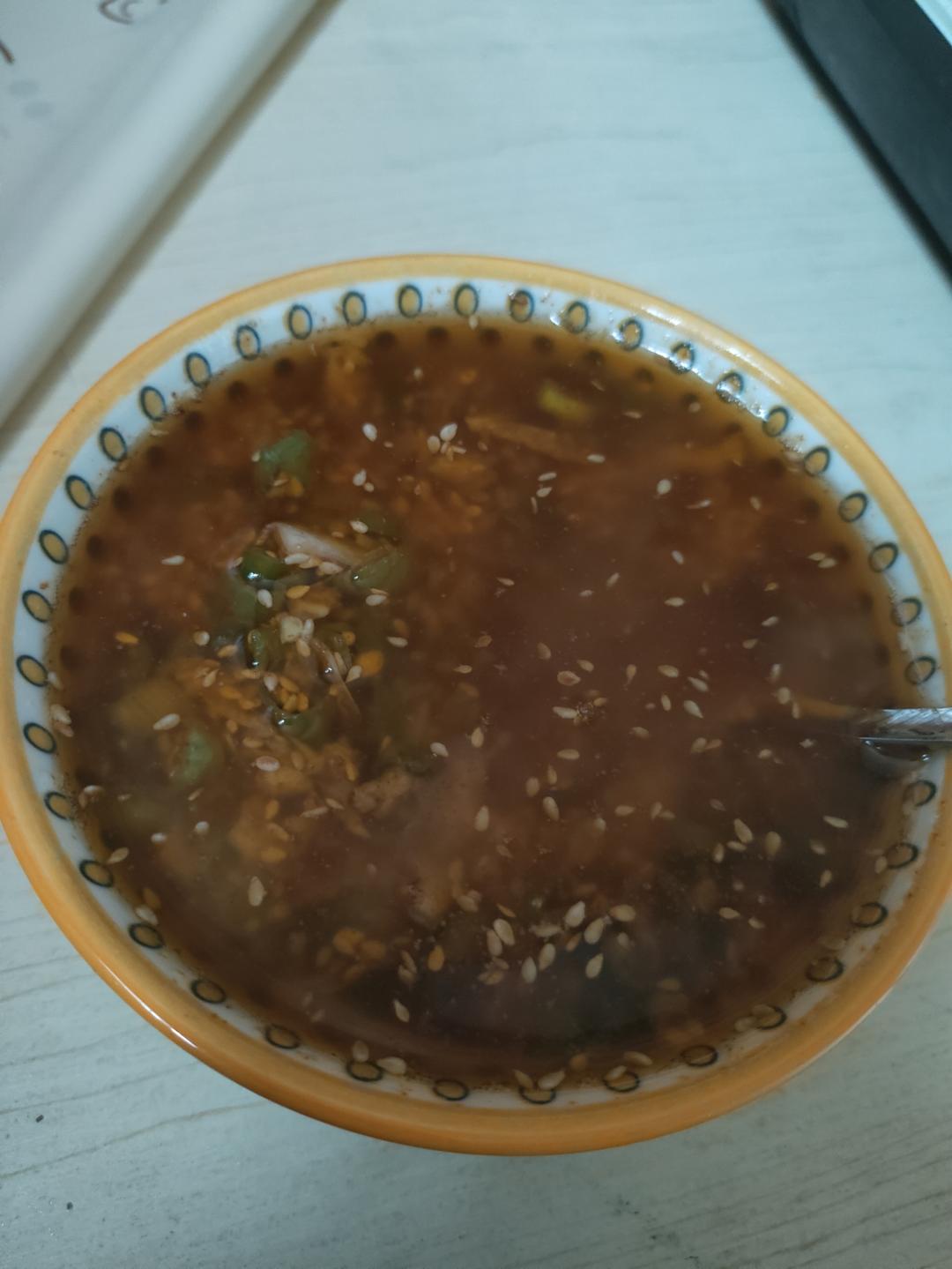 十分钟搞定的酸汤面（热汤面）