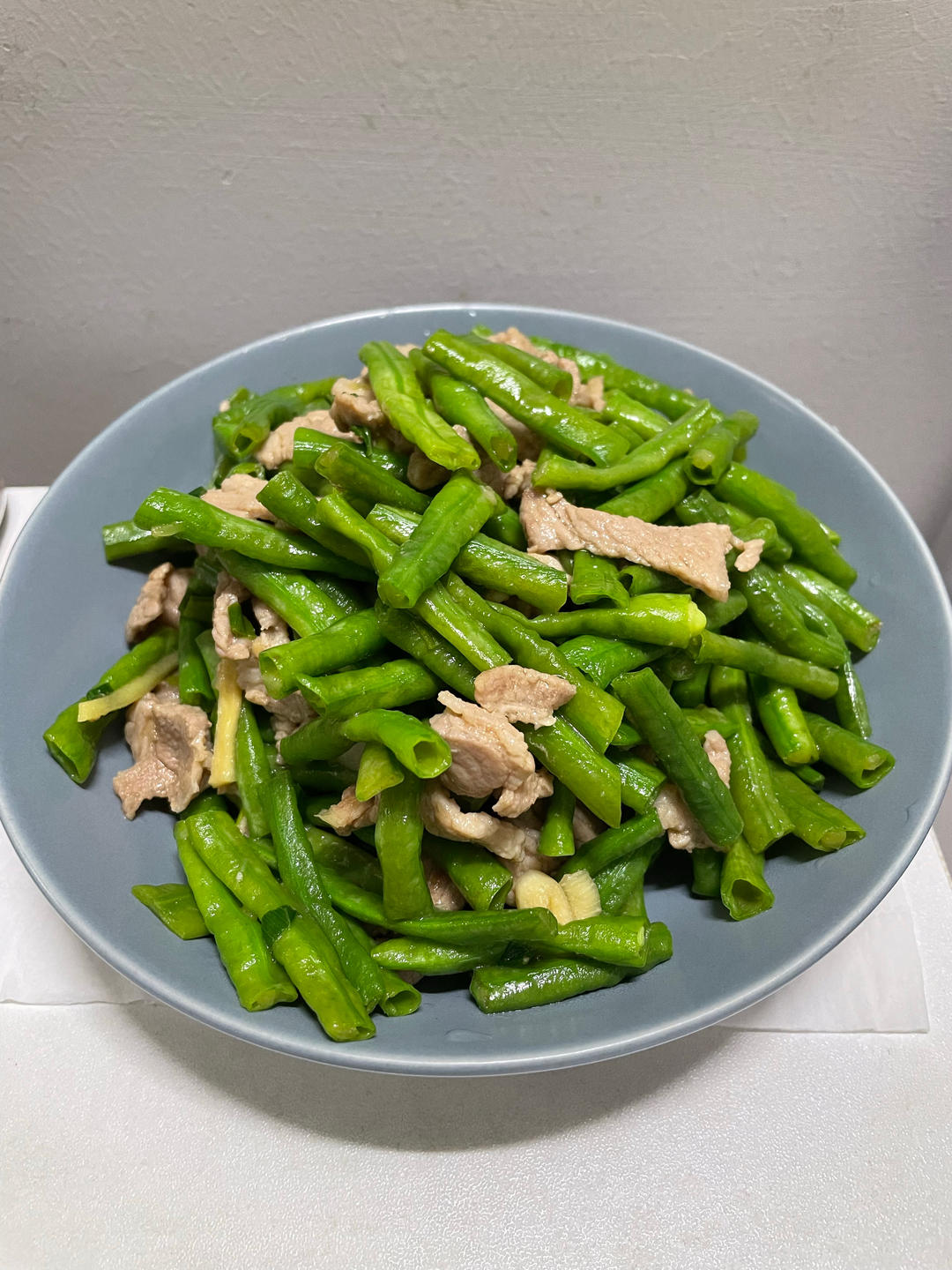 五分钟懒人菜豇豆炒肉