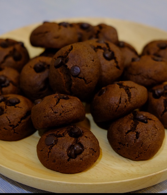 binbow做的巧克力豆曲奇chocolatechipcookies