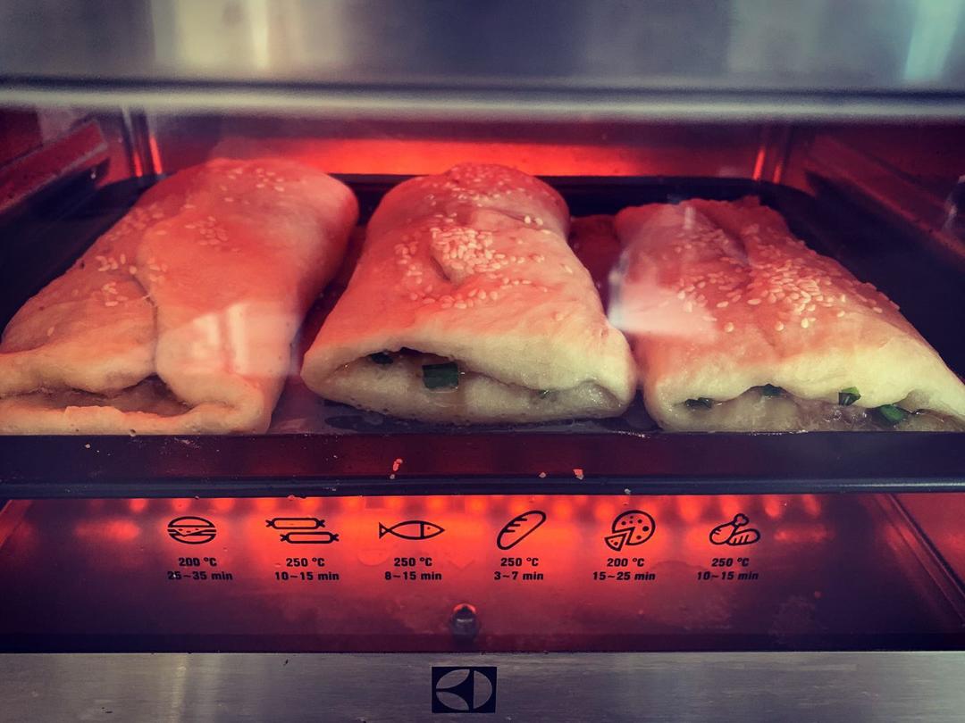 烤箱版葱香肉饼