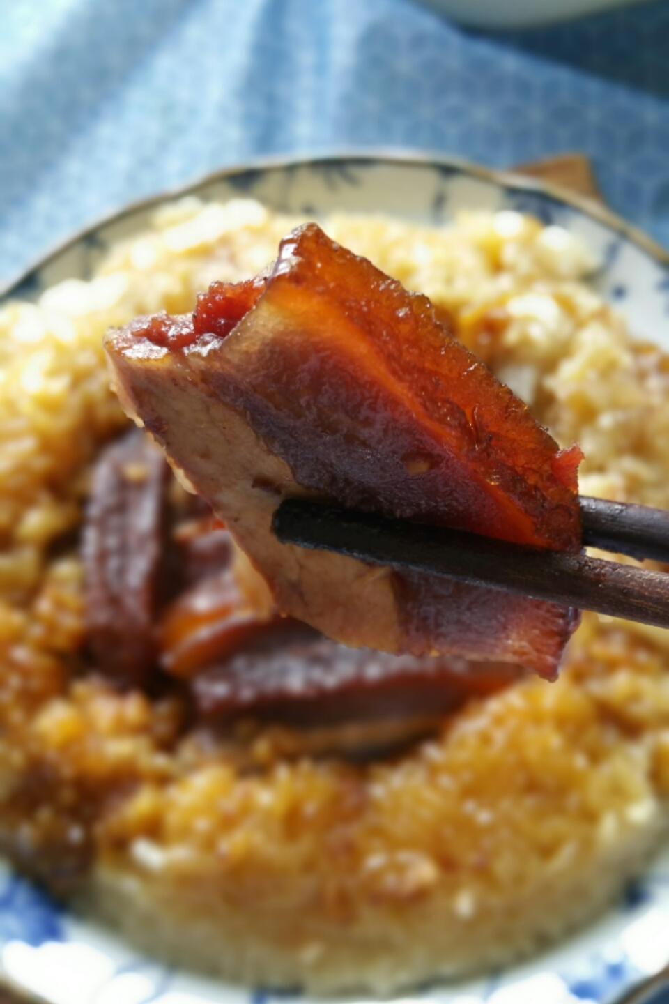 满满的兜兜做的四川甜烧白龙眼肉