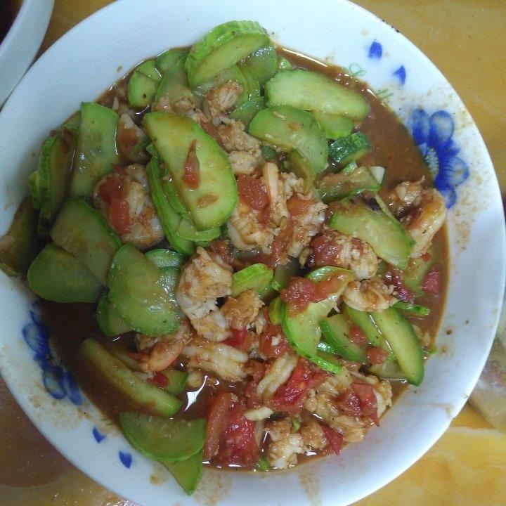 虾仁炒青瓜