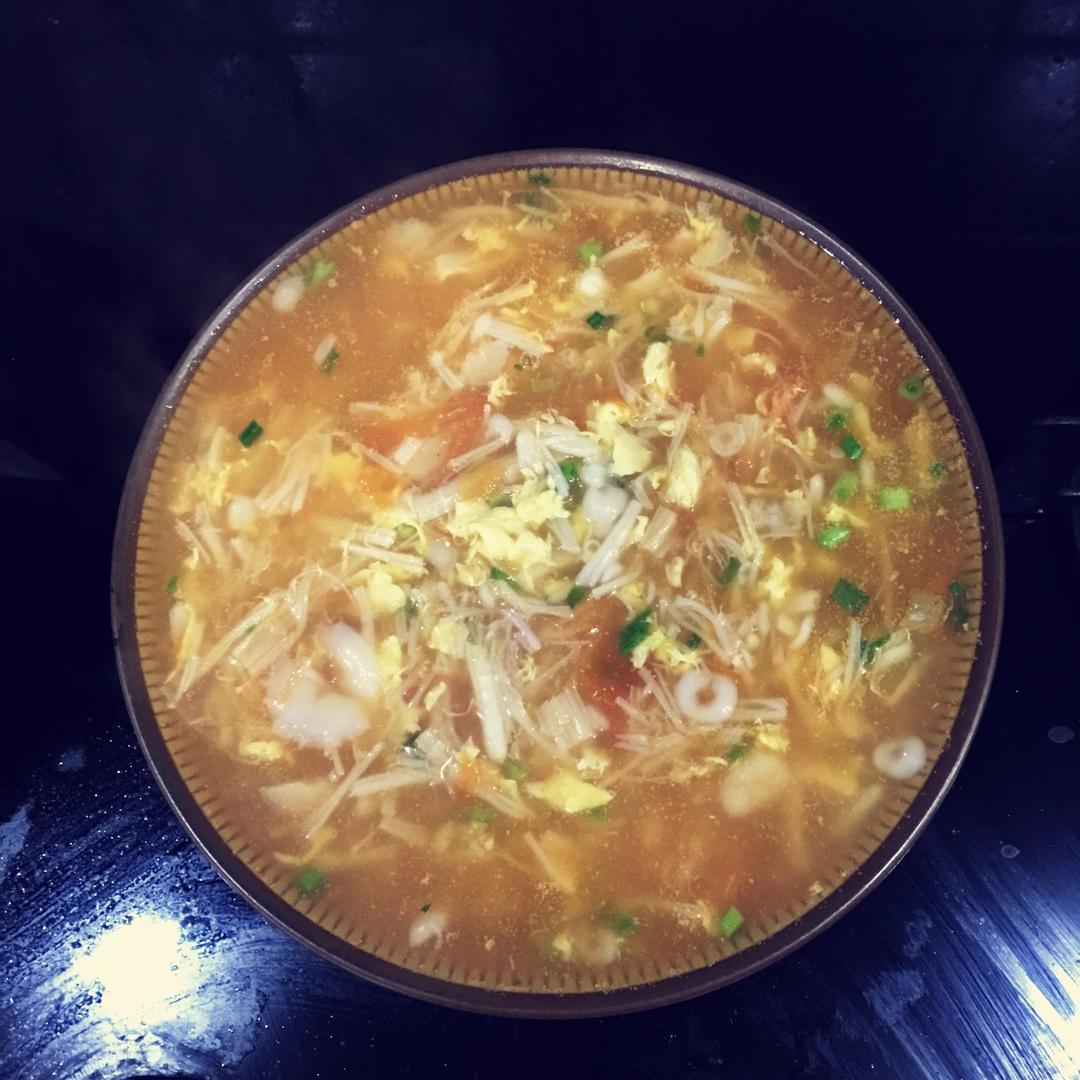 番茄金针菇汤