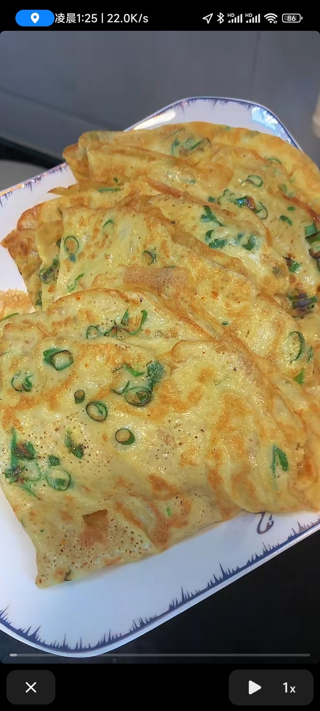 小葱鸡蛋软饼