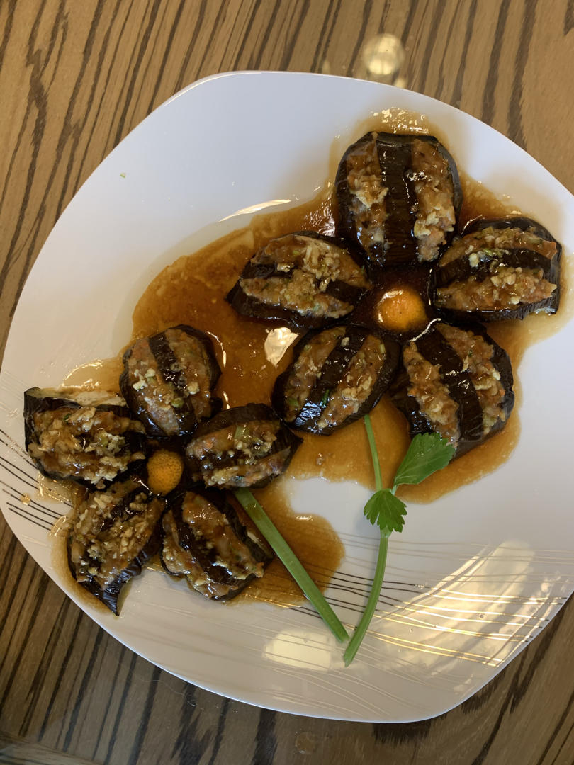 新年很给面的菜～茄子百合花